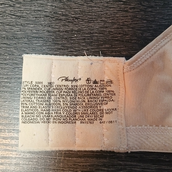 Playtex Secrets Cottonista Shaping Blend Underwire Bra 38DD - Picture 14 of 14